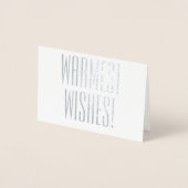 CHRISTMAS FAMILIENBEACH FOTO CARD SILVER FOLIE MIN FOLIENKARTE (Vorderseite)