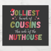 Christmas Family Cousin Reunion Matching Bierflaschenetikett (Einzelnes Label)