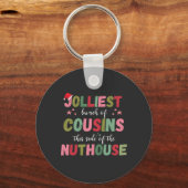 Christmas Family Cousin Reunion Matching Schlüsselanhänger (Vorderseite)