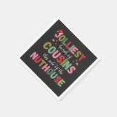 Christmas Family Cousin Reunion Matching  Serviette (Ecke)