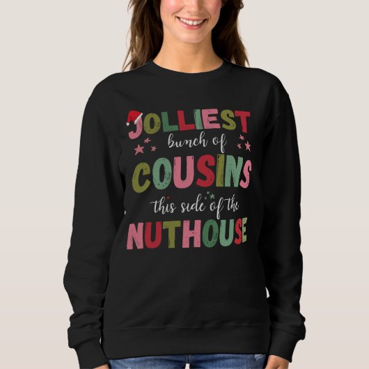 Christmas Family Cousin Reunion Matching Sweatshirt (Vorderseite)