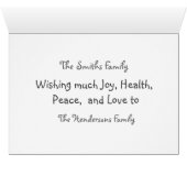 CHRISTMAS FAMILY FOTO PORTRAIT (Innenansicht Horizontal (Unten))