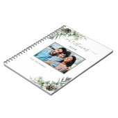 Christmas family foto white cone pine name notizblock (Linke Seite)