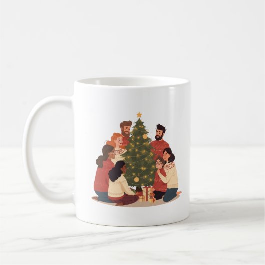 Christmas Family & Friends Cozy Holiday Mug Kaffeetasse (Links)