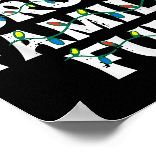 Christmas Family Funny Xmas Match Men Women Kids Poster (Ecke)