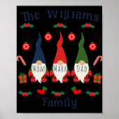 Christmas Family Gnomes Cute And Funny T Shirt Poster (Vorne)
