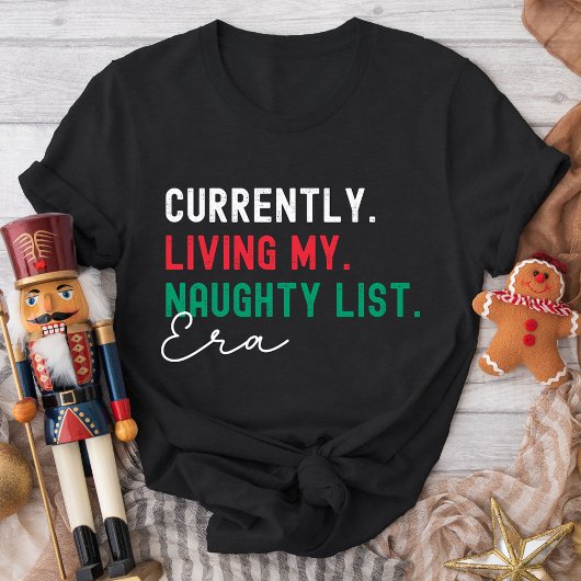 Christmas Family Matching Funny Naughty List Gen Z T-Shirt
