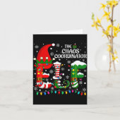 Christmas Family Matching Pajamas Chaos Coordinato Karte (Gelbe Blume)