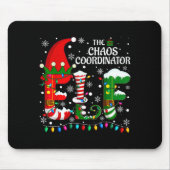 Christmas Family Matching Pajamas Chaos Coordinato Mousepad (Vorne)