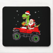 Christmas Family Matching Santa Truck Dinosaur Boy Mousepad (Vorne)