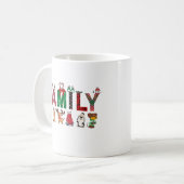 Christmas Family Matching Shirts | holiday family  Kaffeetasse (Vorderseite Links)