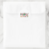Christmas Family Matching Shirts | holiday family  Runder Aufkleber (Tasche)