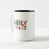 Christmas Family Matching Shirts | holiday family  Zweifarbige Tasse (Vorderseite Links)