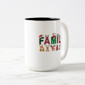 Christmas Family Matching Shirts | holiday family  Zweifarbige Tasse (VorderseiteRechts)