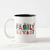Christmas Family Matching Shirts | holiday family  Zweifarbige Tasse (Links)