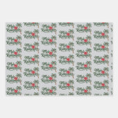 Christmas Family Mele Kalikimaka Hawaii Beach Geschenkpapier Set (Vorderseite)