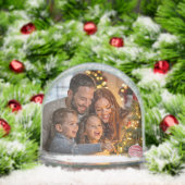 Christmas Family Photo Custom Schneekugeln (Weihnachten)