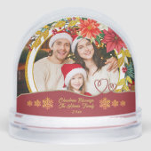 Christmas Family Photo - Holiday Blessings Schneekugeln (Vorderseite)