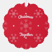 Christmas Family Photo Ornament  Karte (Rückseite)