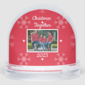 Christmas Family Photo Snow Globe Schneekugeln (Rückseite)