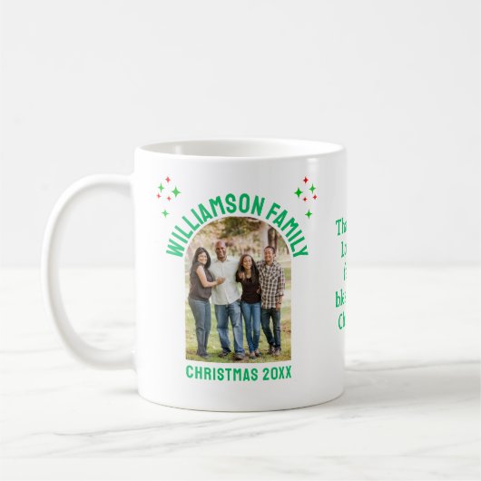 CHRISTMAS FAMILY REUNION Group Souvenir Photo Kaffeetasse (Links)