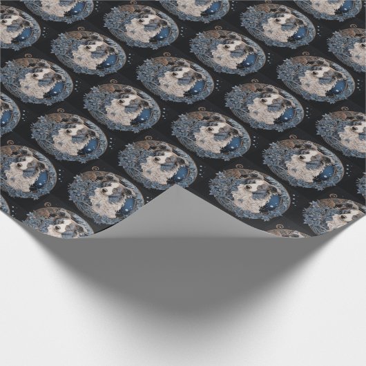 Christmas Fantasy Aussie Geschenkpapier (Ecke)