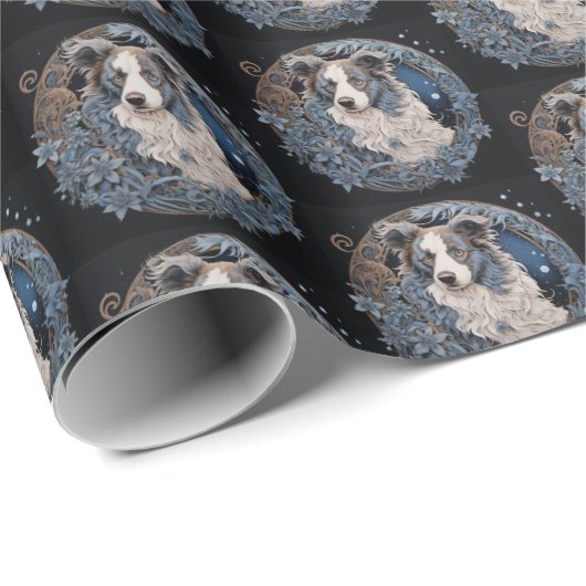 Christmas Fantasy Aussie Geschenkpapier (Rolleneckpunkt)