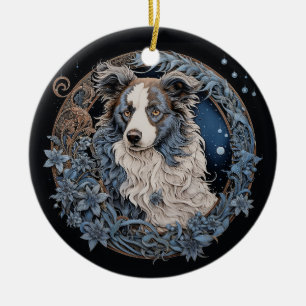 Christmas Fantasy Aussie Keramik Ornament