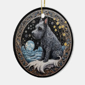 Christmas Fantasy Scottie Keramik Ornament (Links)