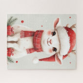 Christmas Farm Animal Cute Goat Puzzle (Horizontal)