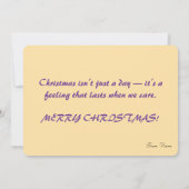 Christmas Farm Animals Gathering  Feiertagskarte (Rückseite)