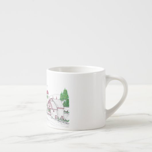 Christmas Farm Espresso Mug Espressotasse (Rechts)