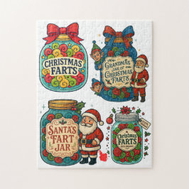 Christmas Fart Jars 100% Organic Holiday Fun Puzzle