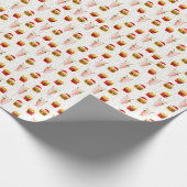 Christmas Fast Food Wrapping Paper – Festive Food Geschenkpapier (Ecke)