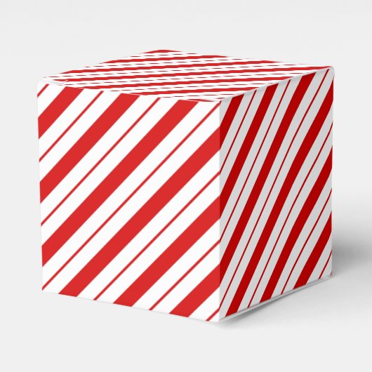 Christmas Favor Box Candy Cane Stripe Geschenkschachtel (Vorderseite)