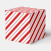 Christmas Favor Box Candy Cane Stripe Geschenkschachtel (Rückseite)
