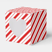 Christmas Favor Box Candy Cane Stripe Geschenkschachtel (Vorderseite)