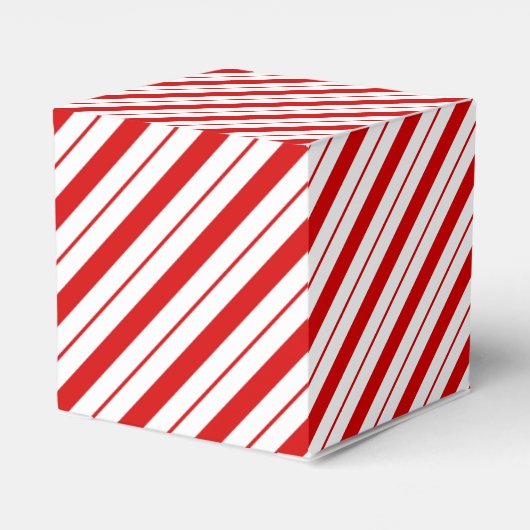 Christmas Favor Box Candy Cane Stripe Geschenkschachtel (Rückseite)