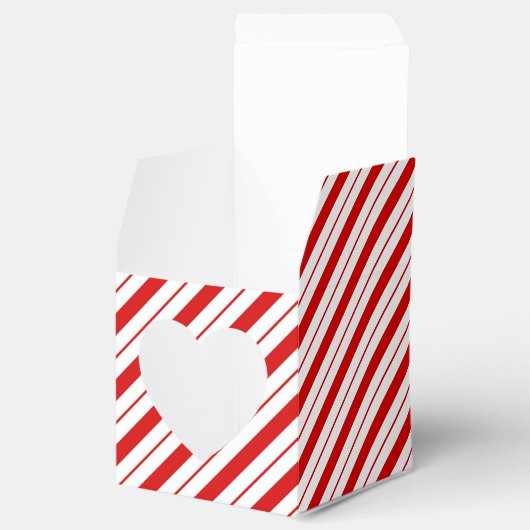 Christmas Favor Box Candy Cane Stripe Geschenkschachtel (Geöffnet)