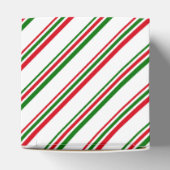 Christmas Favor Box Candy Cane Stripe Geschenkschachtel (Oben)