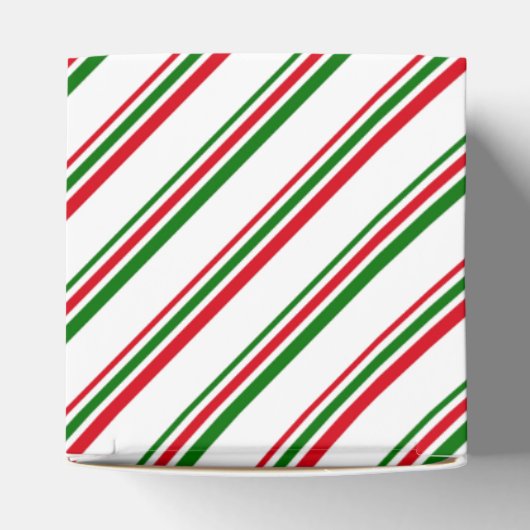 Christmas Favor Box Candy Cane Stripe Geschenkschachtel (Oben)