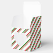 Christmas Favor Box Candy Cane Stripe Geschenkschachtel (Geöffnet)