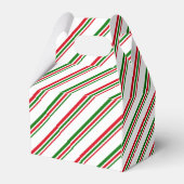 Christmas Favor Box Candy Cane Stripe Geschenkschachtel (Rückseite)
