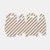 Christmas Favor Box Candy Cane Stripe Geschenkschachtel (Ungefaltet)
