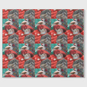 CHRISTMAS-FEIERN VON PRINCESS TATUS CAT GESCHENKPAPIER (Flach)