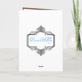 Christmas Feiertagskarte (Rückseite)