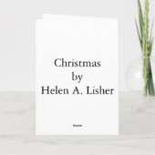 CHRISTMAS FEIERTAGSKARTE (Rückseite)