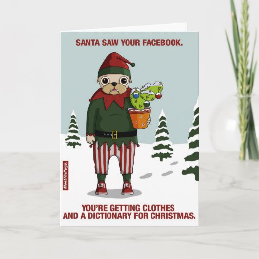 CHRISTMAS FEIERTAGSKARTE (Vorderseite)