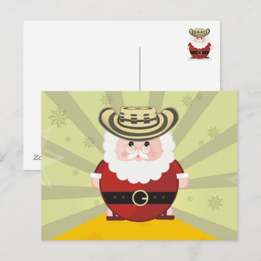 christmas feiertagspostkarte (Vorne/Hinten)