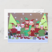 CHRISTMAS FEIERTAGSPOSTKARTE (Vorne/Hinten)